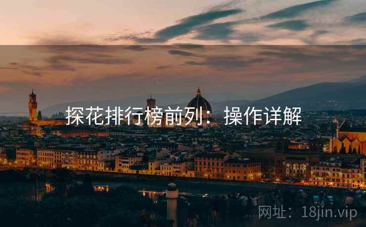 探花排行榜前列：操作详解