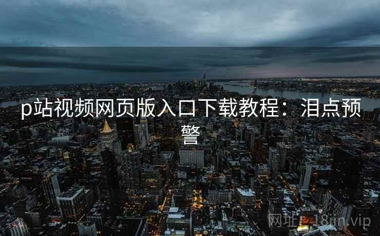 p站视频网页版入口下载教程：泪点预警